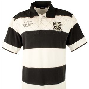 Ralph Lauren Polo Black + White Stripped Football Club